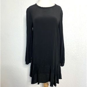 Gap flounce mini dress long sleeve